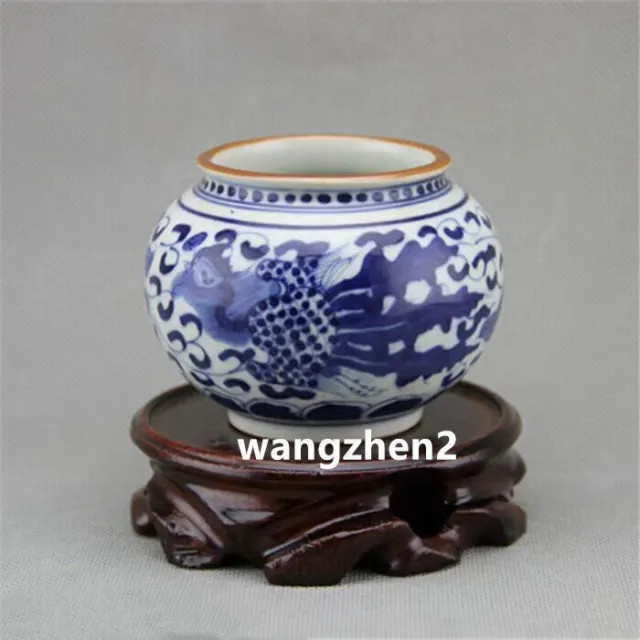 Chinese exquisite porcelain blue and white porcelain phoenix pot & jar
