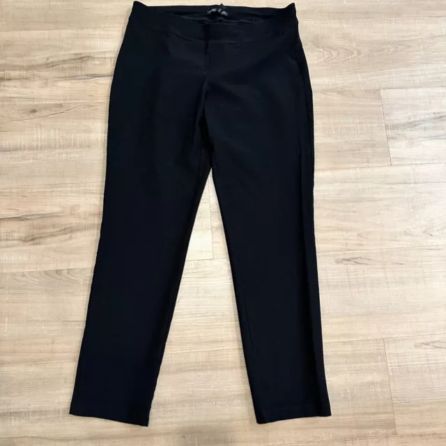 Eileen Fisher Women's Pull On Stretch Pants Size Small Black Crop