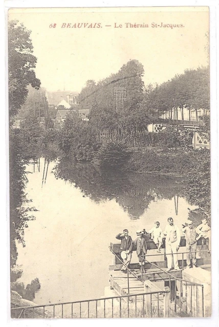 CPA 60 - BEAUVAIS (Oise) - 68. Le Thérain St-Jacques (small animation)