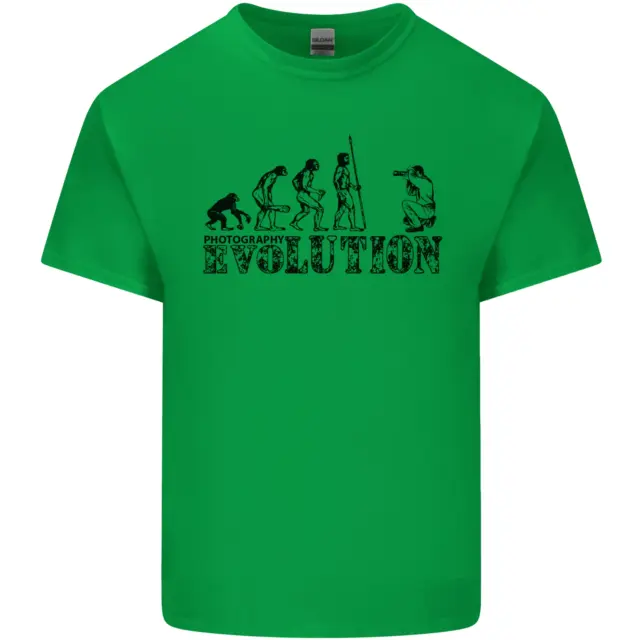 T-shirt da uomo in cotone Evolution Photographer divertente fotoraphy 9