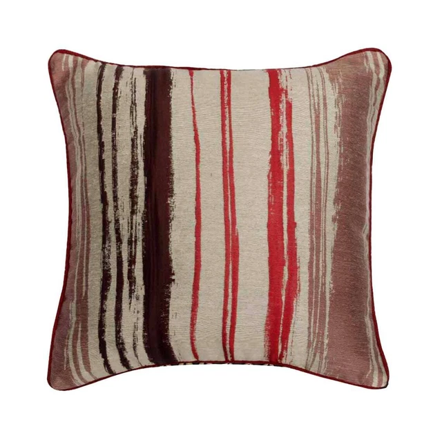 Decorative Throw Pillow Case Red 16"x16", Sofa Decor Silk - Cherry Martini