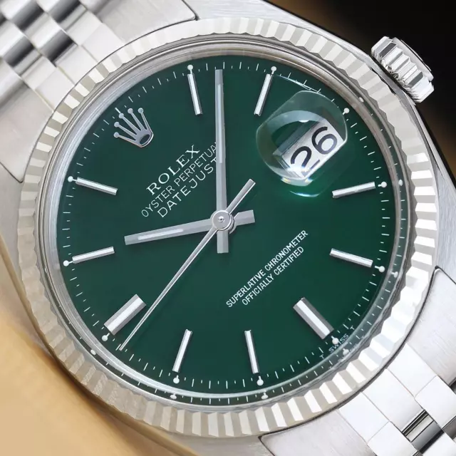 Rolex datejust hotsell quadrante verde