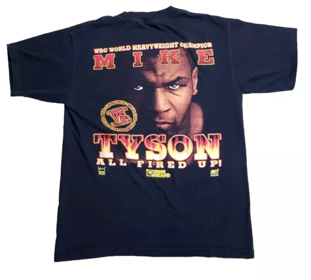 Vintage Bruce Seldon VS Mike Tyson Official MGM Grand 1996 Boxing T Shirt M/L