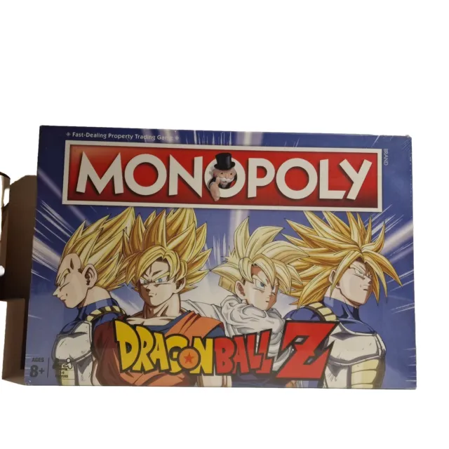 Monopoly Dragon Ball Z Edition Fun Anime Board Game Goku, Gohan, Vegeta New