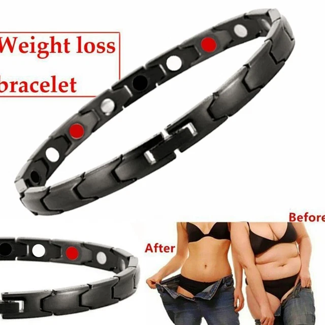 Bracciale Imagineitem Drenaggio Linfatico Magnetico Bracciale Argento Detox J5H2
