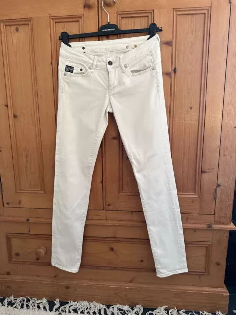 Women's G Star Raw White Straight Leg Jeans Size 28 (10)