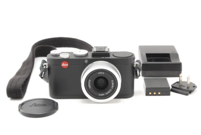 [MINT w/ Strap] Leica X2 16.2 MP Black Silver Compact Digital Camera From JAPAN