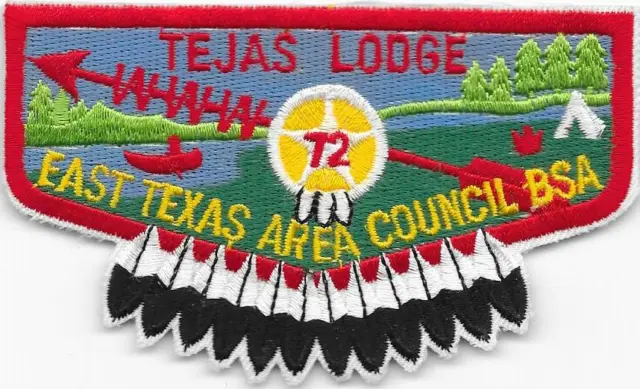 Tejas Lodge 72 Order of the Arrow OA Flap Boy Scouts of America BSA 02