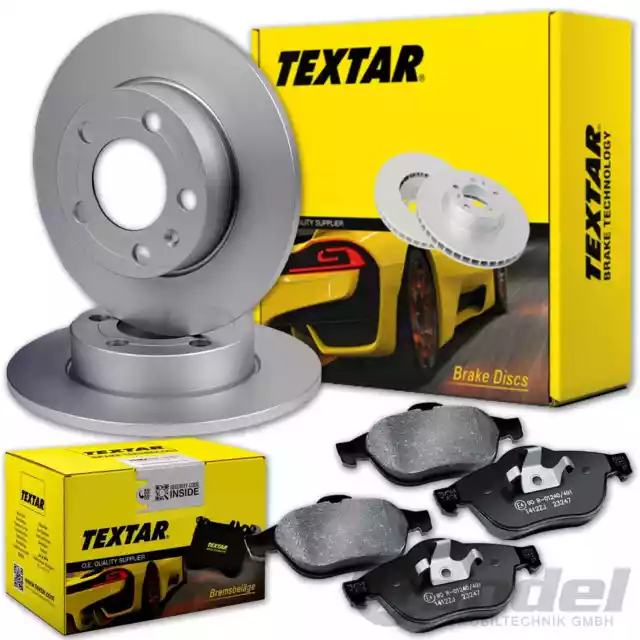 TEXTAR BREMSSCHEIBEN 302mm + BELÄGE HINTEN für FORD MAVERICK + MAZDA TRIBUTE