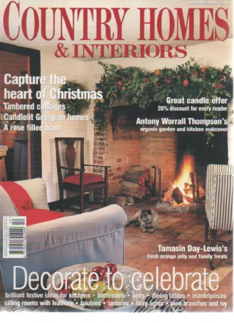 COUNTRY HOMES & INTERIORS MAGAZINE December 1999 Antony Worrall Thompson AL
