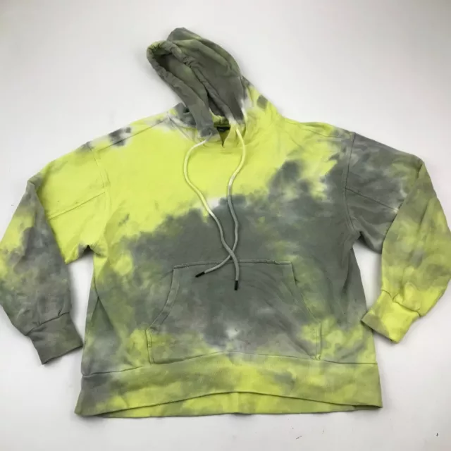 Verde Maglione Felpa con Cappuccio Ragazzi Taglia Media M Tee Gray Manica Lunga