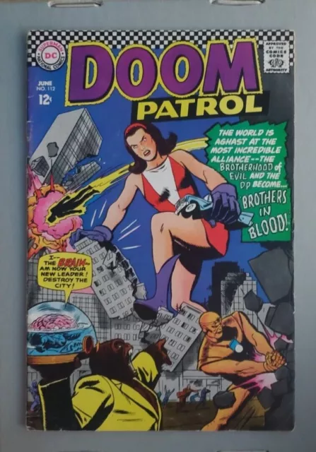 Doom Patrol 112 (Dc 1967) Brotherhood Of Evil  Vg/Fn