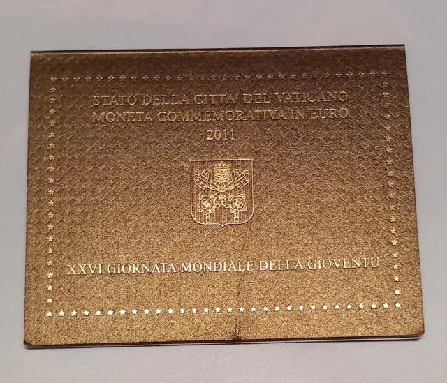 Vatikan, 2 Euro Gedenkmünze Benedikt XVI., 2011, original, im Blister