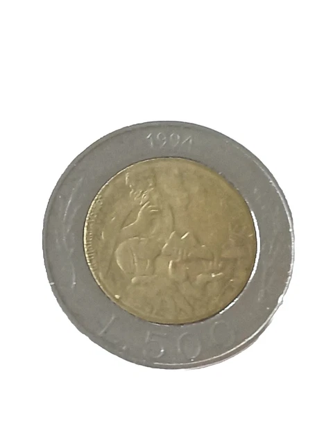 500 Lire Di San Marino Bimetallica