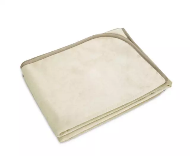 EMF Radiation Shielding Baby Blanket 35"x27" Cream Color No Cords 5G Protection