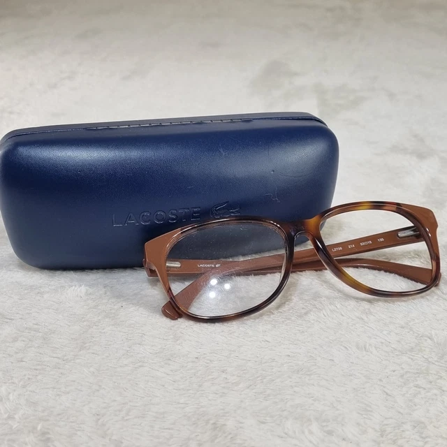 Lacoste Mens Eyeglasses Frames L2738 Brown Tortoiseshell With Blue Case