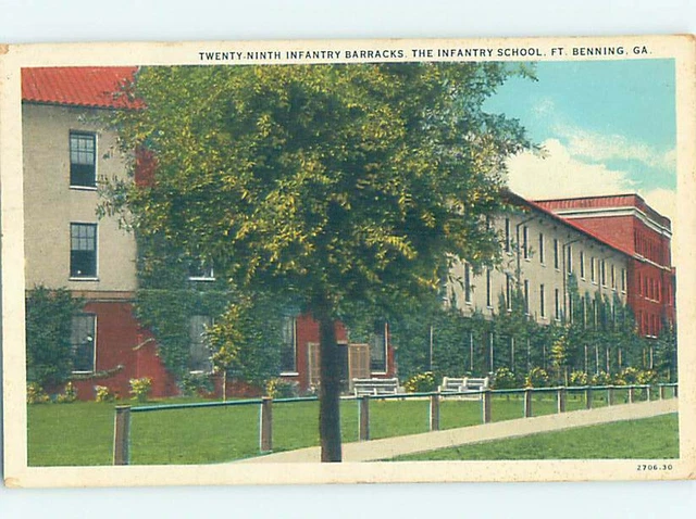 W-border MILITARY SCENE Fort Benning - Columbus Georgia GA AF8555