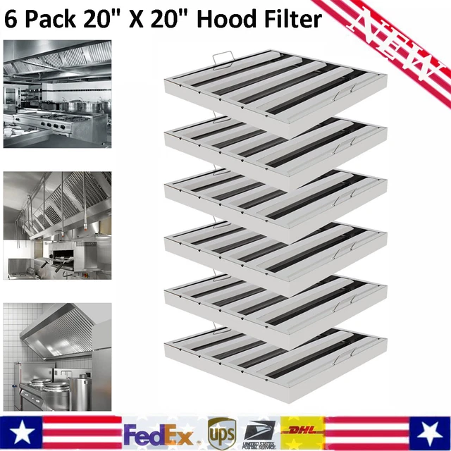 COMMERCIAL KITCHEN STAINLESS Steel Exhaust Hood Vent Grease Filter