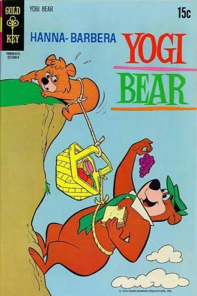 YOGI BEAR #42 VG/F, Hanna-Barbera, Gold Key Comics 1970 Stock Image