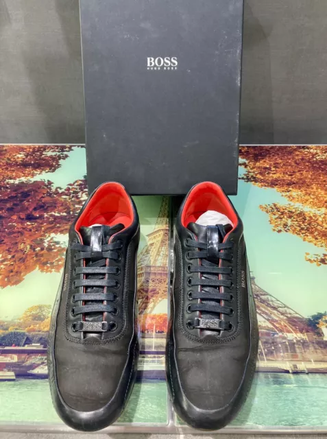 HUGO BOSS SNEAKER SCARPE UOMO NERE mod. HB RACING1 TG. 42