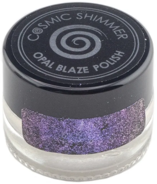Cosmic Shimmer Opal Blaze Polish 7g-Sapphire Grape