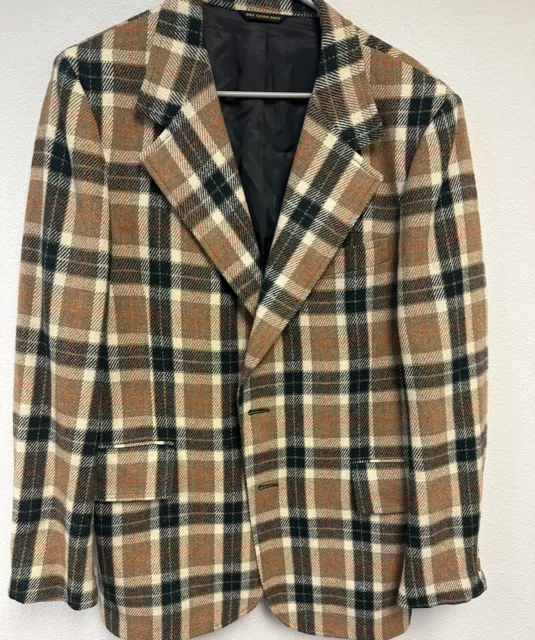 Vintage Jaymar Blazer Plaid Men’s 70’s Retro Suit Jacket