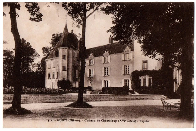 CPA 58 - GUIPY (Nièvre) - 412. Château de Chanteloup. Façade