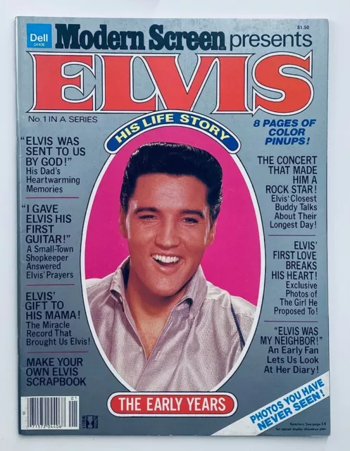 VTG Modern Screen Magazine 1979 Vol 1 #1 Elvis Presley His Life Story No Label