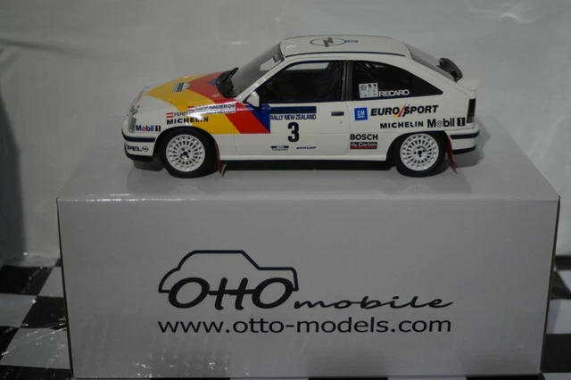 OTTO Mobile OT915 – Opel Kadett GSi Gr.A Rallye Nouvelle-Zélande 1987 – Résine 1/18 Neuve