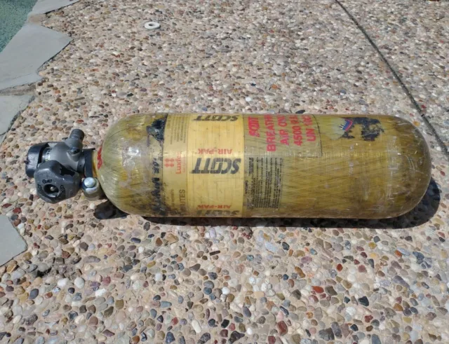 2020 HYDRO: Scott 4500 PSI Firefighter 45-Minute SCBA Carbon Fiber Air Cylinder