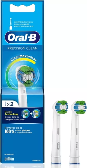 3 x Oral-B - Precision Clean Replacement Heads with CleanMaximiser-Technology