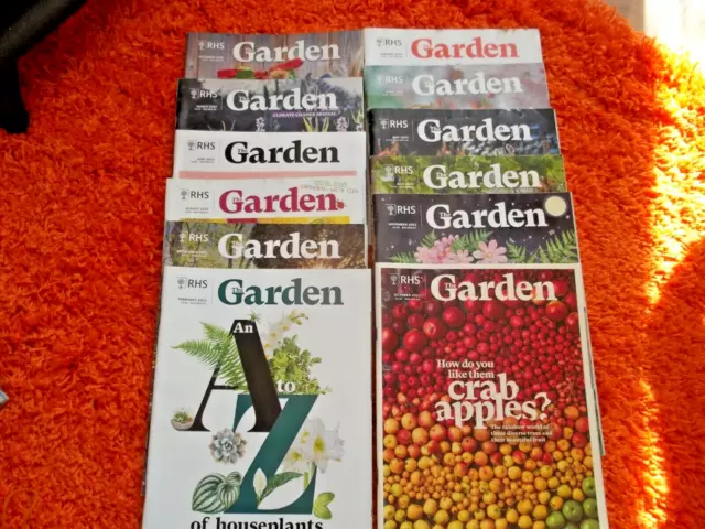 RHS THE GARDEN Magazine - December 2022-NOV 2023 12 MAGAZINES IN EXCELLENT COND