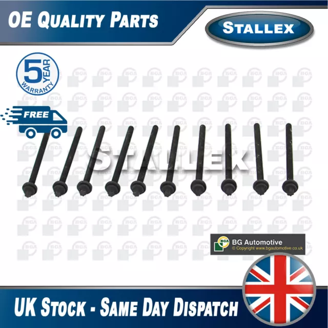 Fits Vauxhall Astra Zafira Vectra Corsa Meriva Cylinder Head Bolt Set Stallex