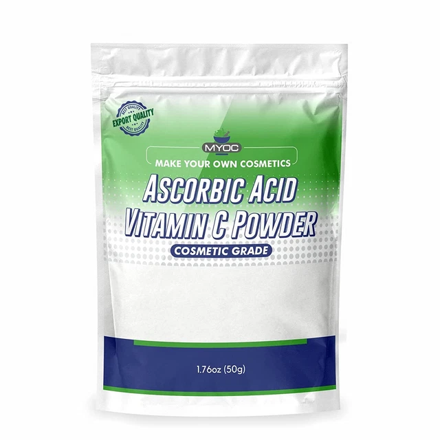 MYOC ASCORBIC ACID Vitamin C Powder,for Skin,Cleaning & Pool Stain 50gm