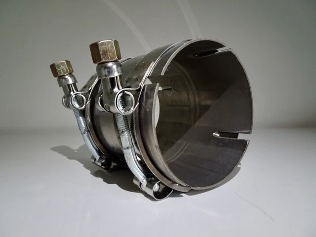 Adattatore scarico guarnizione tubo e morsetti 78 mm ID / 99 mm lunghezza UNIVERSALE