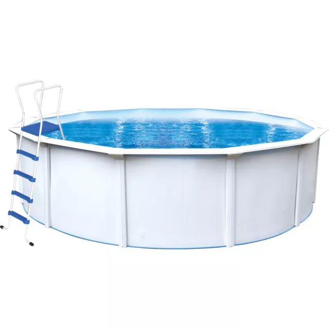 Steinbach Schwimmbad Stahlwandpool Set Nuovo de Luxe II, Ø 550cm, H 120cm