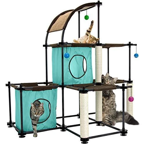 47 Cat Tree Bed Furniture Scratching Tower Post Condo Play Mega Kit Pet House