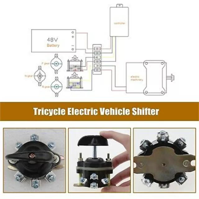 Interrupteur inverse avant 380V 10A pour VTT électriques interrupteur de kart p