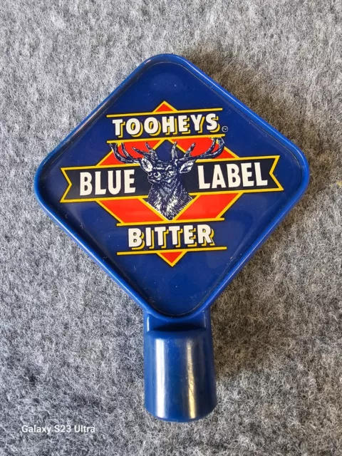 Tooheys Blue Label  Bitter Beer Tap Top Breweriana Mancave Beer Collector