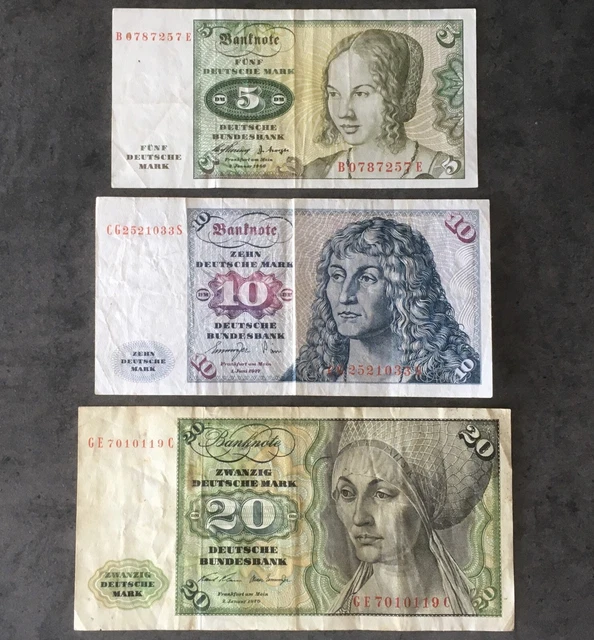 Billet De 5 à 100 Marks - Édition 1963 BBk II Pour Berlin-Ouest - Reproduction De Collection