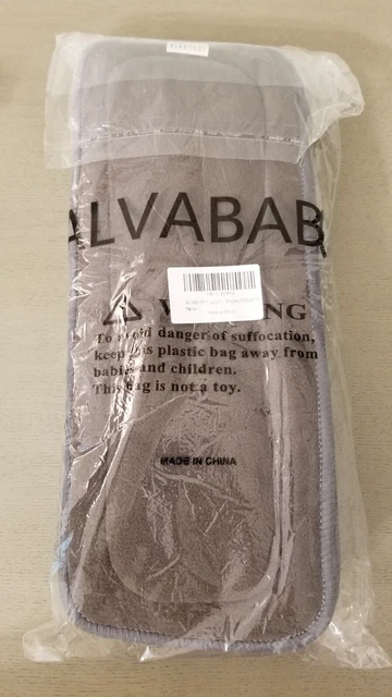 ALVABABY 6 Ct Charcoal Bamboo Insert Reusable Liner Cloth Baby Diapers + Wet Bag