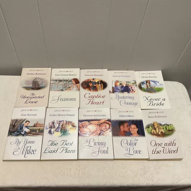 Lot of 10 Heartsong Presents Christian Inspirational Romance Love Paperbacks