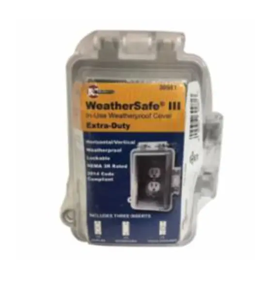Mulberry 30981 WeatherSafe III  Weatherproof Outlet Cover Extra-Duty 1-Gang New