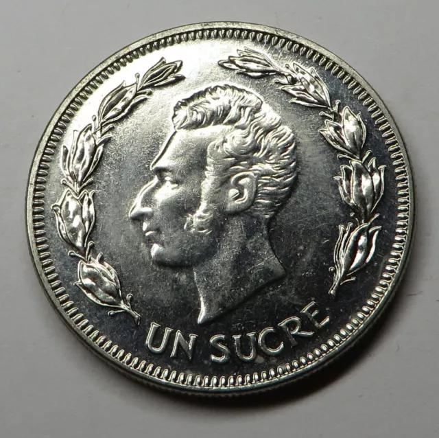 Ecuador Sucre 1986 Nickel Clad Steel KM#85.2 UNC