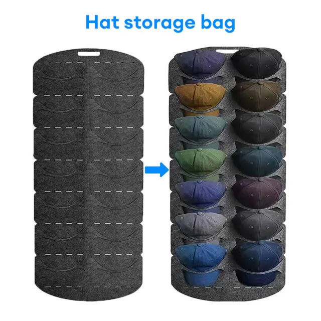 Hat Rack Organizer Baseball Holder Storage Cap Hanger Door Wall Coat Caps Stands