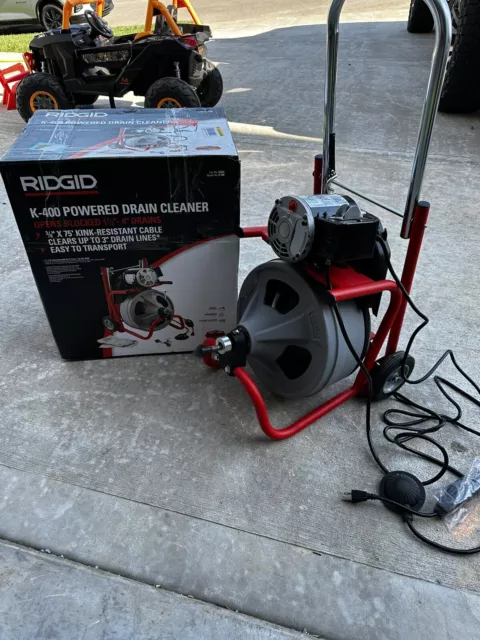 Ridgid K-400 Drain Cleaning Snake Auger 120-Volt Drum Machine