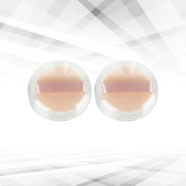Juego de 2 juegos de contenedor en polvo de maquillaje de viaje con soporte facial suelto