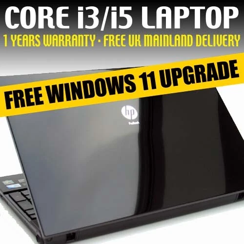 Refurbished Windows 11 Laptop – Intel I5, 8GB RAM, 250GB SSD, Wi-Fi, Dell HP Lenovo