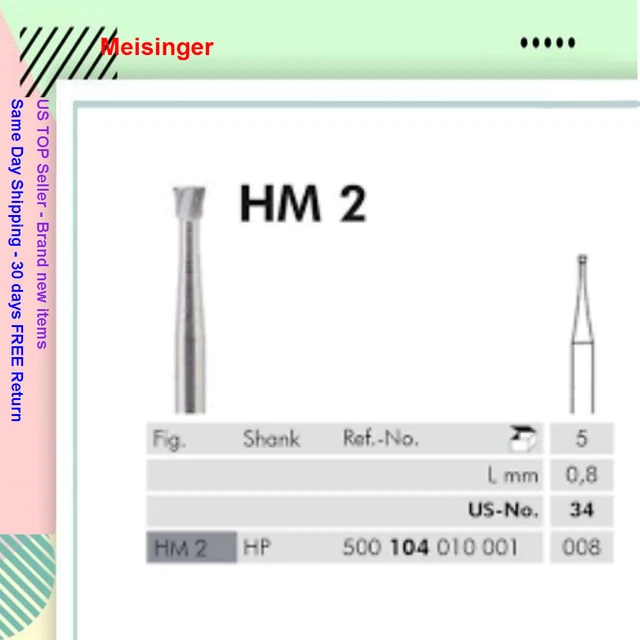 Meisinger Tungsten Carbide Inverted Cone Bur