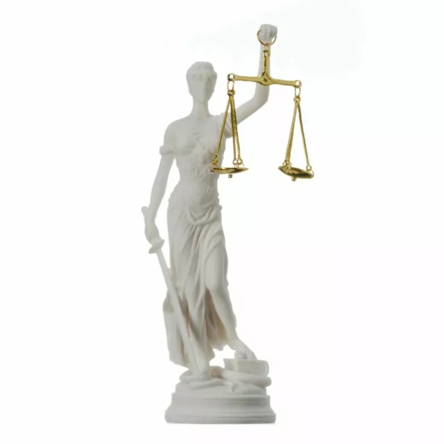 Greek Goddess Themis Statue Figurine Blind Lady Justice Sculpture Lawyer Gift